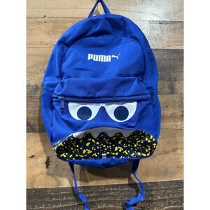 PUMA Kids Backpack-Blue/Monster Face